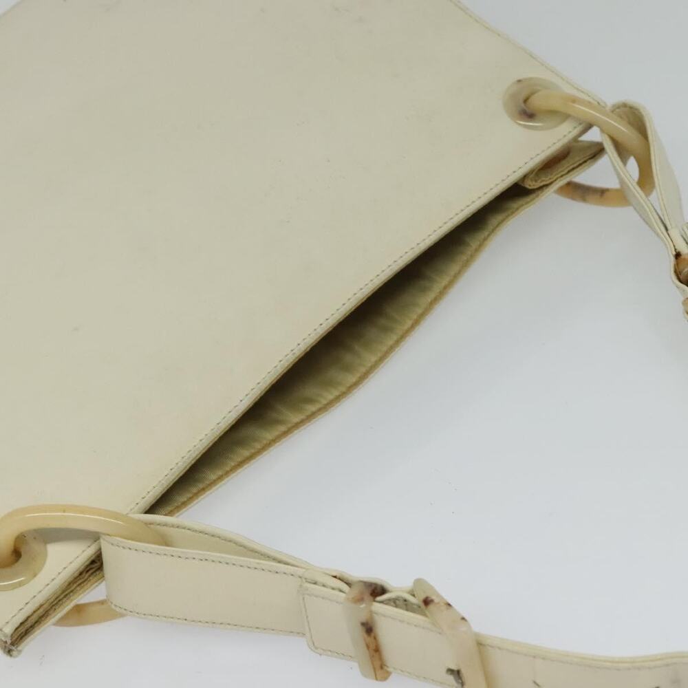 PRADA Shoulder Bag Leather Beige - Picture 6 of 12